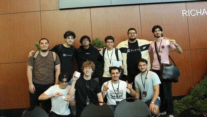 The Slate team and friends at Hack-a-Bull